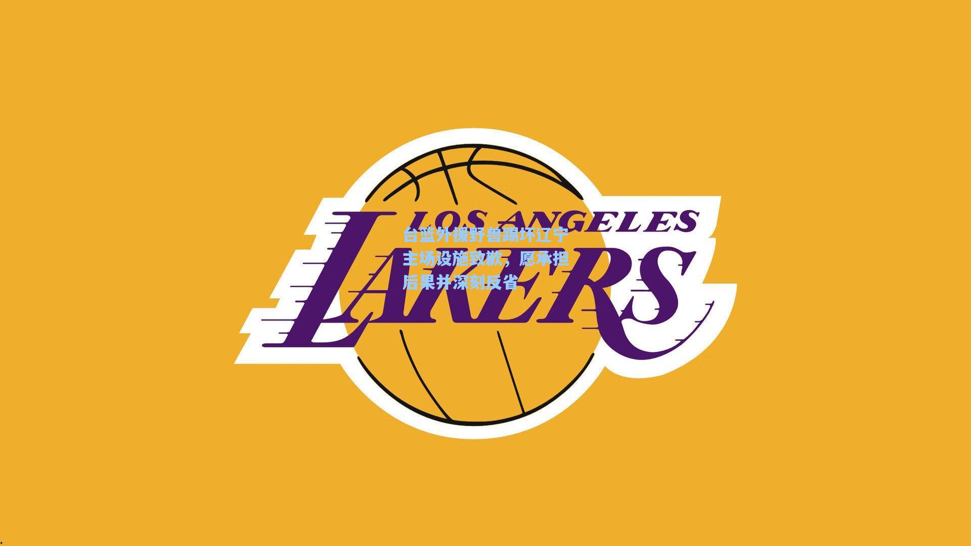 台篮外援野兽踢坏辽宁主场设施致歉，愿承担后果并深刻反省